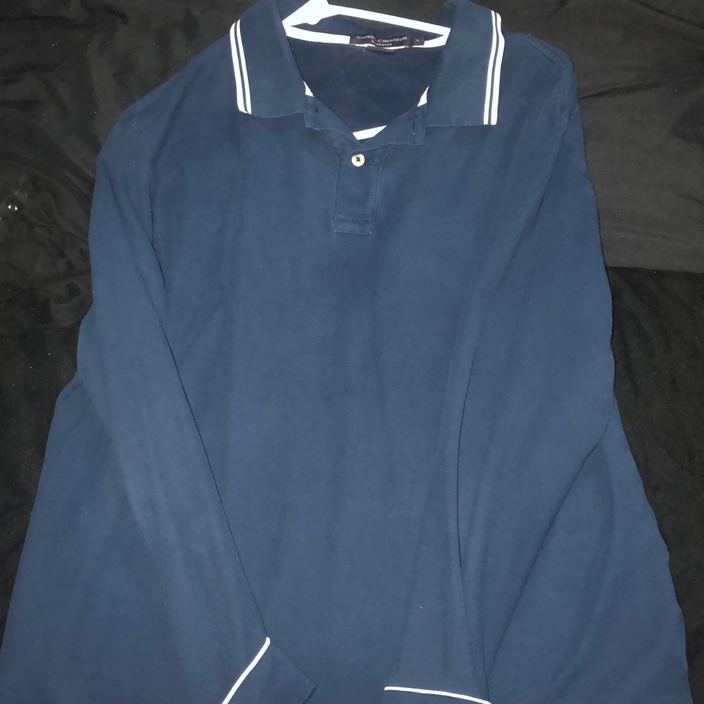 blue collar shirt